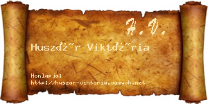 Huszár Viktória névjegykártya