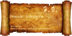 Huszár Viktória névjegykártya